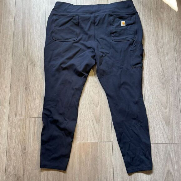 Carhartt Pants - Carhartt Women's Force Fitted Midweight Utility Legging XXL Navy Blue